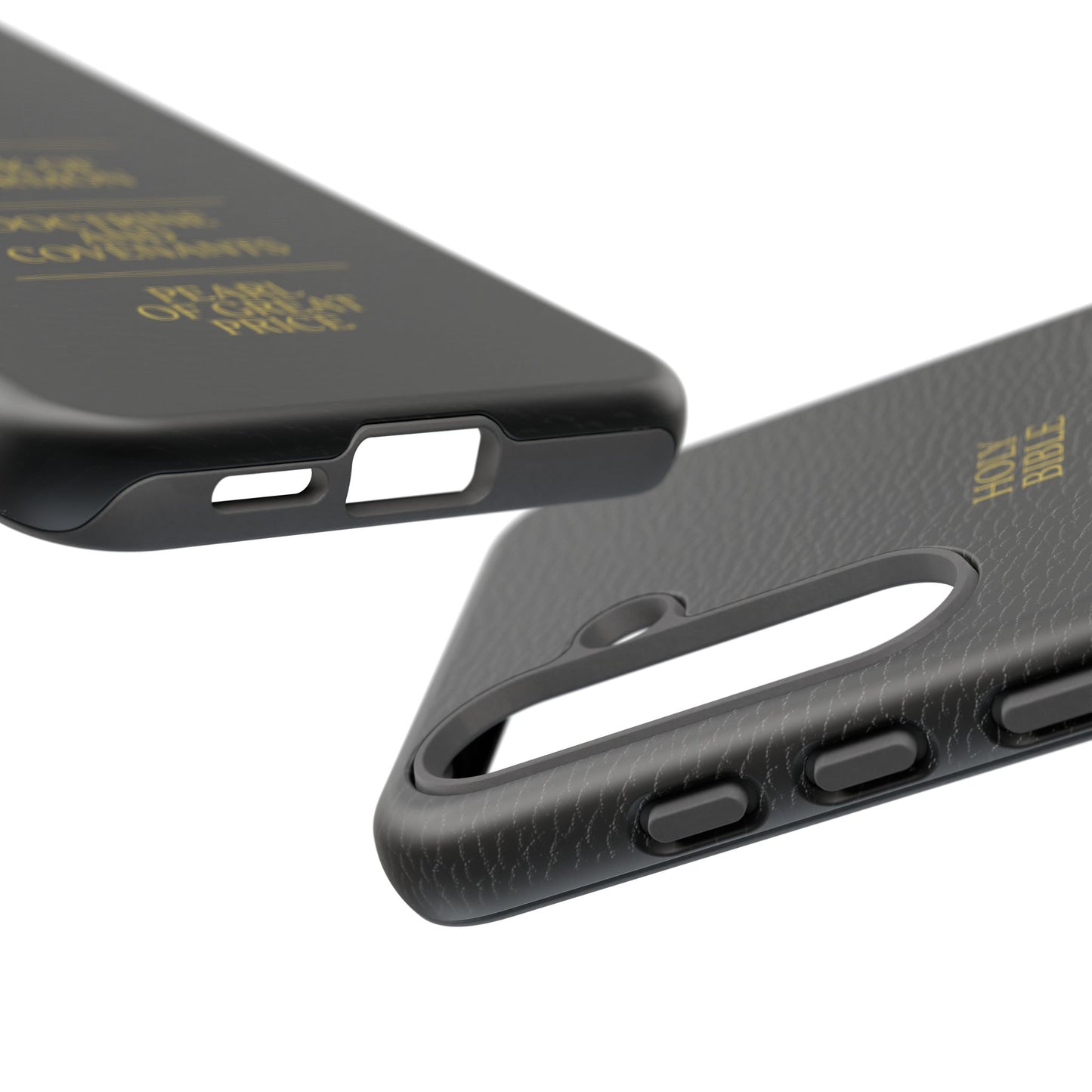 LDS Scriptures Black Leather Quad Magnetic Phone Case – iPhone, Android