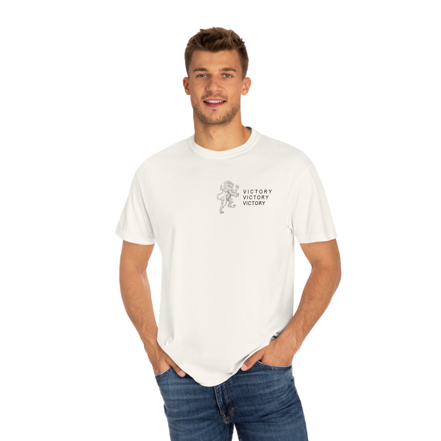 Men’s Victory Through Jesus Christ Shirt
