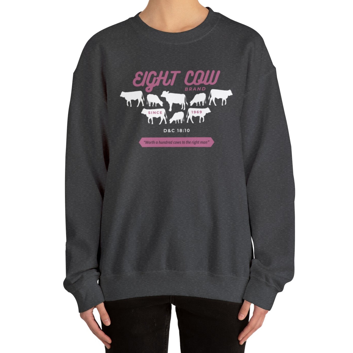 Johnny Lingo 8 Cow Brand Heavy Blend Crewneck Sweatshirt
