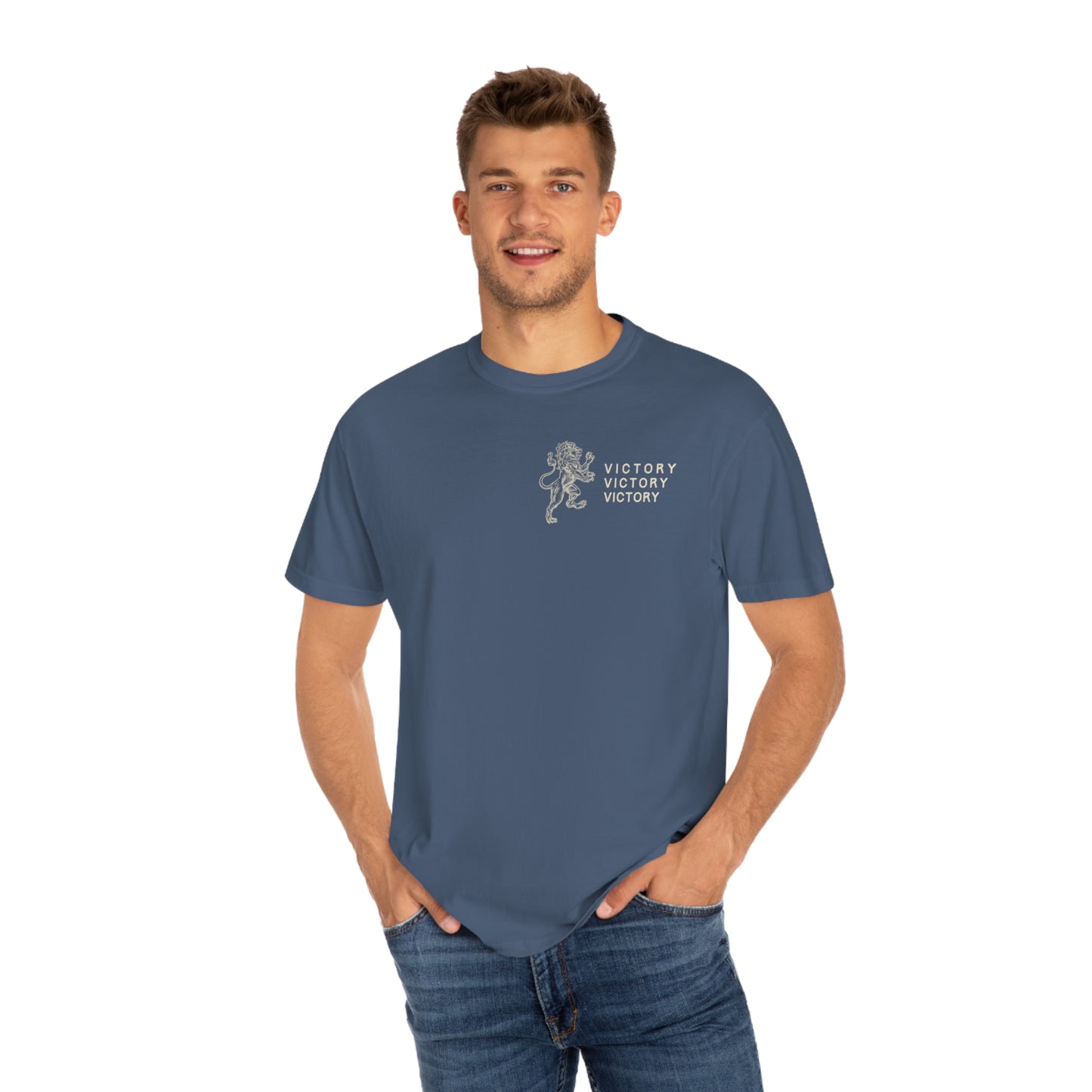 Men’s Victory Through Jesus Christ Shirt