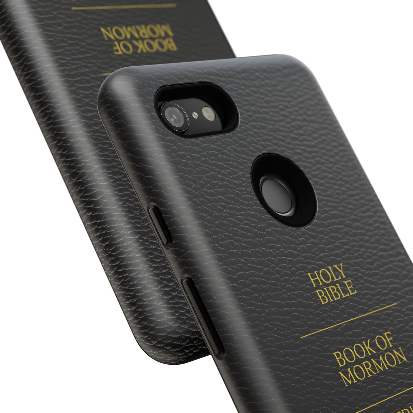 LDS Scriptures Black Leather Quad Magnetic Phone Case – iPhone, Android