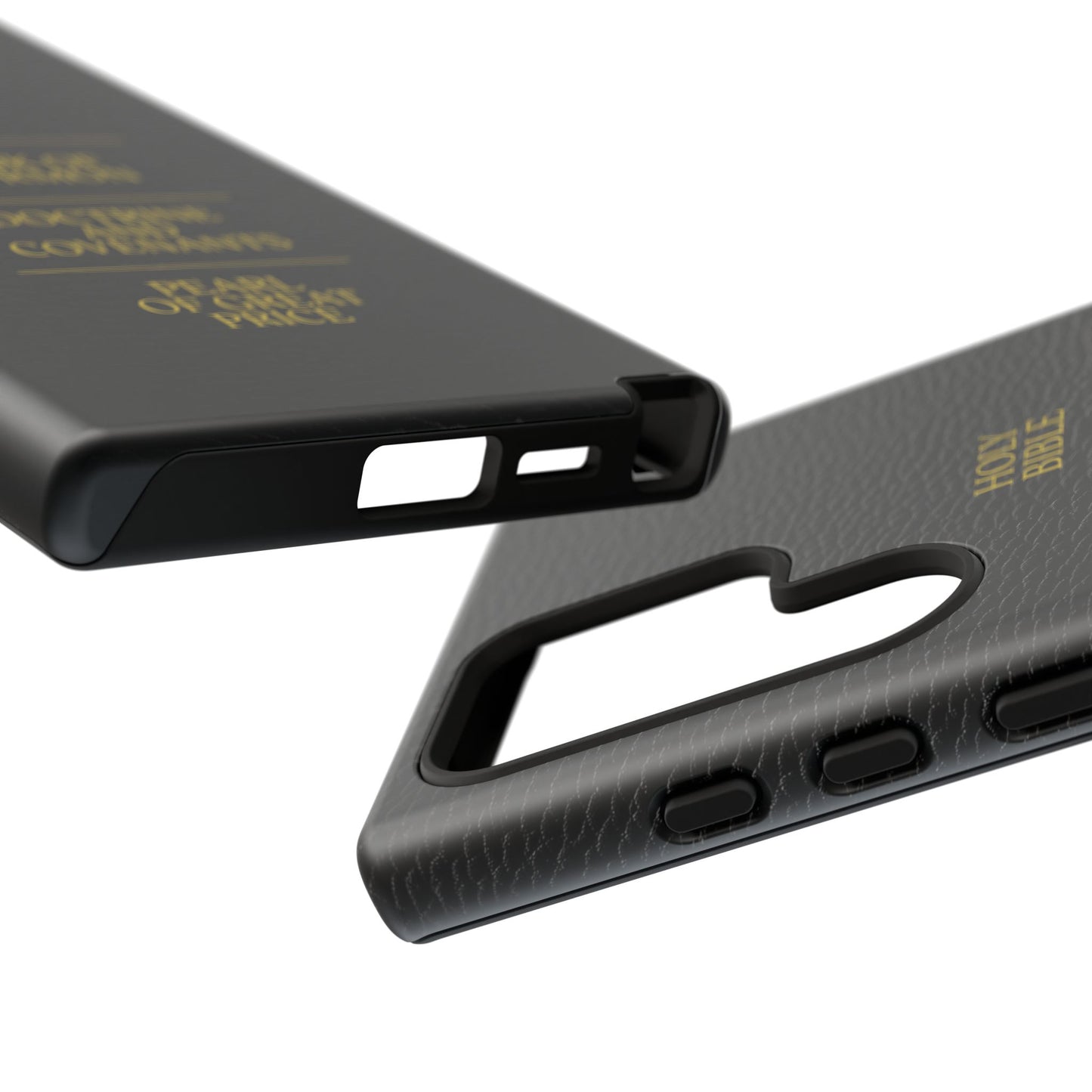 LDS Scriptures Black Leather Quad Magnetic Phone Case – iPhone, Android