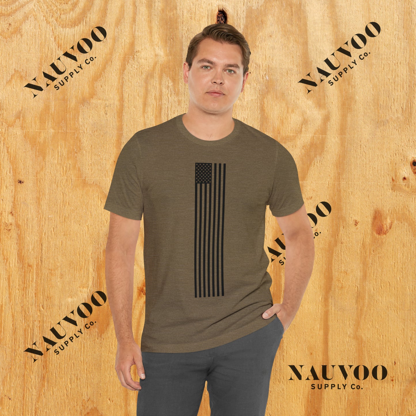 Men’s Patriotic American Flag Shirt