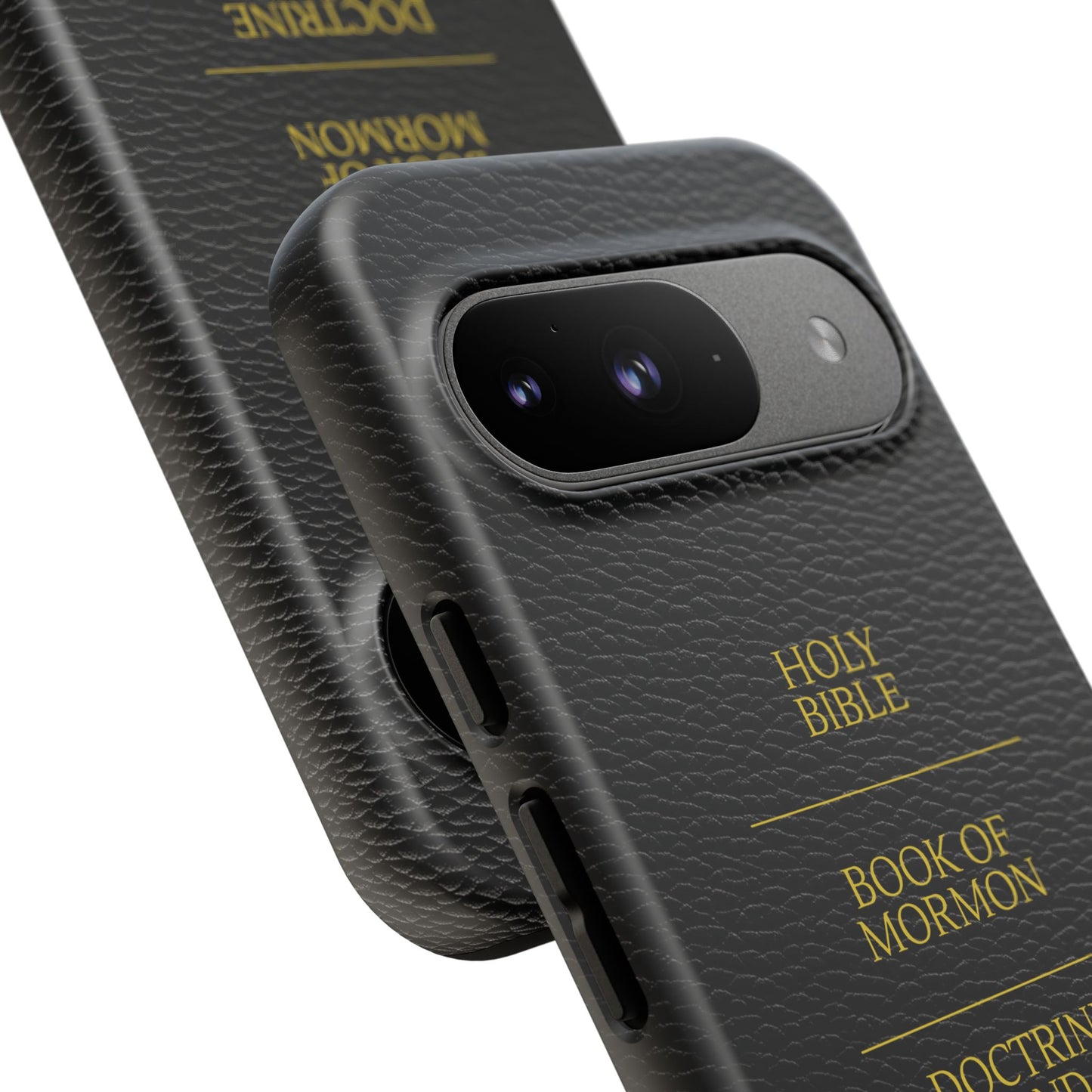 LDS Scriptures Black Leather Quad Magnetic Phone Case – iPhone, Android