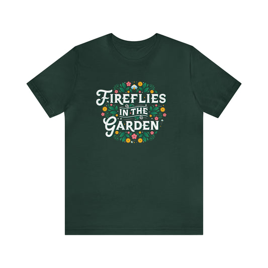 Cute Firefly Shirt with Botanical Wildflowers