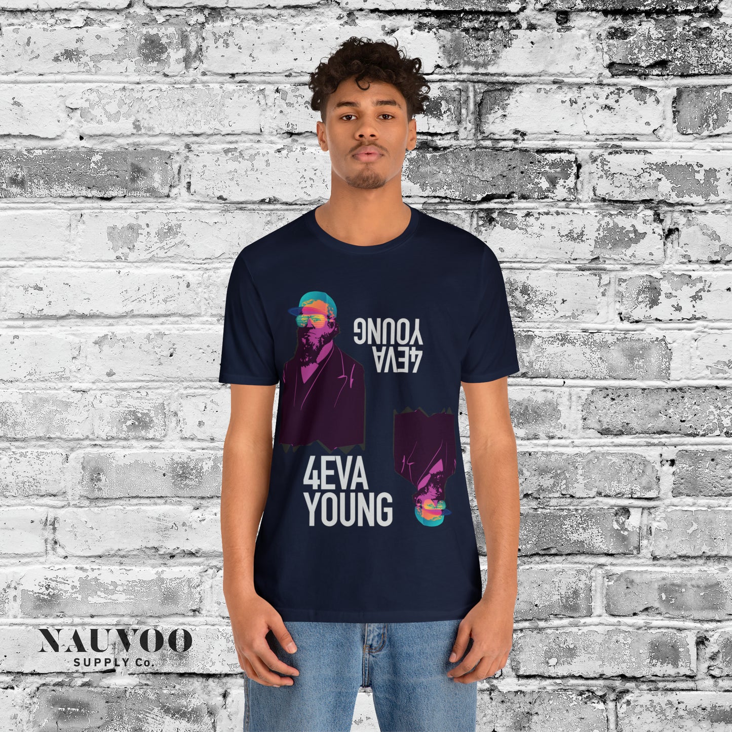 Unisex Softstyle T-Shirt - Brigham Young Forever Young