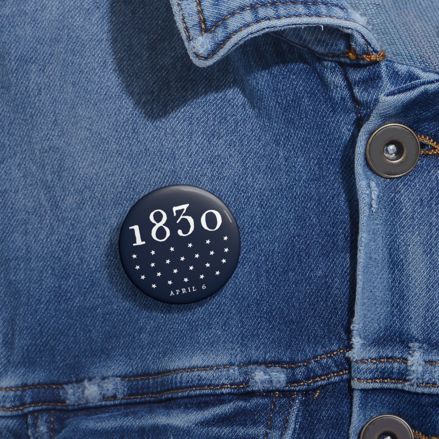 1830 LDS Church Restoration Button