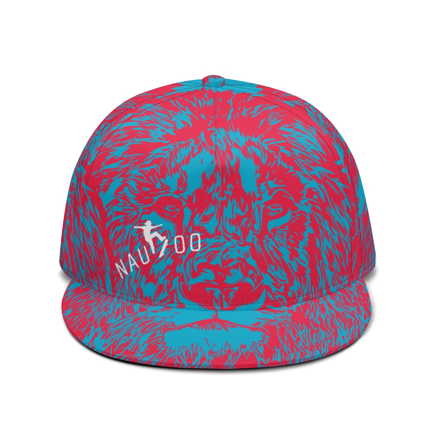 Nauvoo Skateboarding Blue and Red Lion Ball Cap