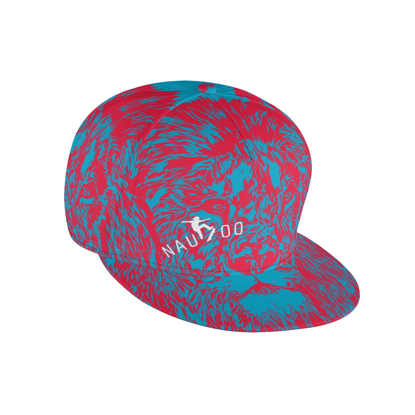 Nauvoo Skateboarding Blue and Red Lion Ball Cap
