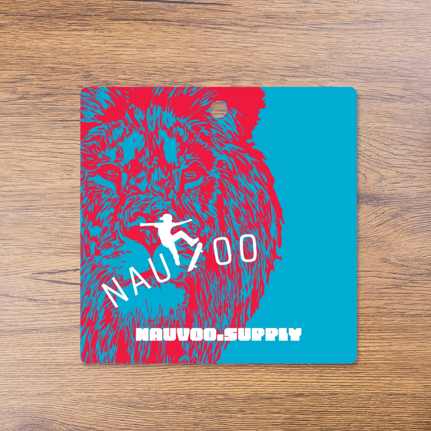 Nauvoo Skateboarding Blue and Red Lion Ball Cap
