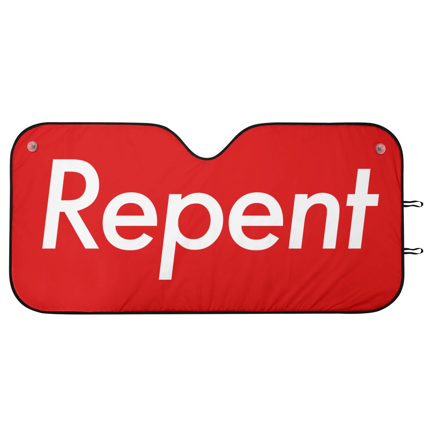 “Repent“ Windshield Sun Shade