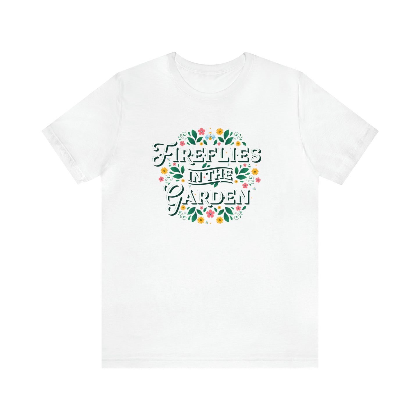 Cute Firefly Shirt with Botanical Wildflowers