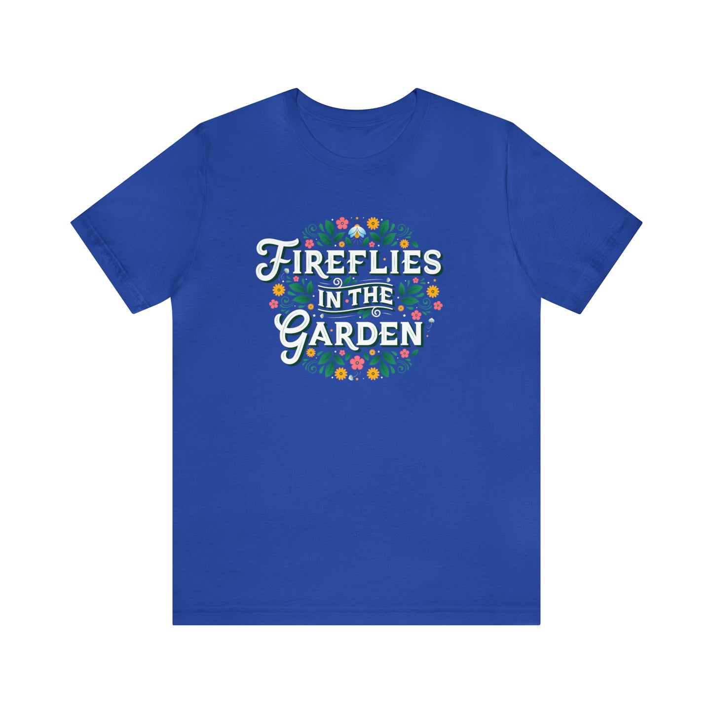 Cute Firefly Shirt with Botanical Wildflowers