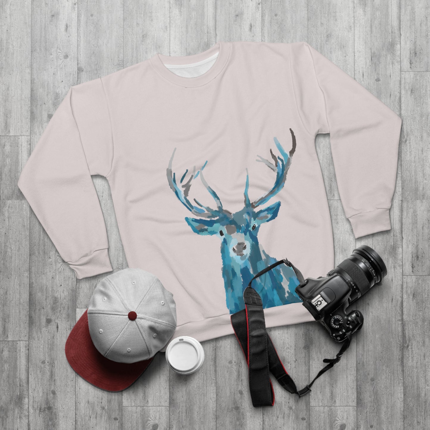 M&C Handpainted Stag Deer Unisex Sweatshirt