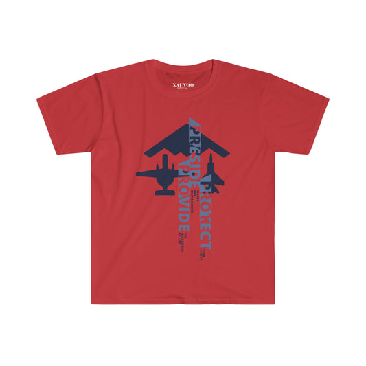 US Aircraft Preside Provide Protect #Famproc Unisex Softstyle T-Shirt