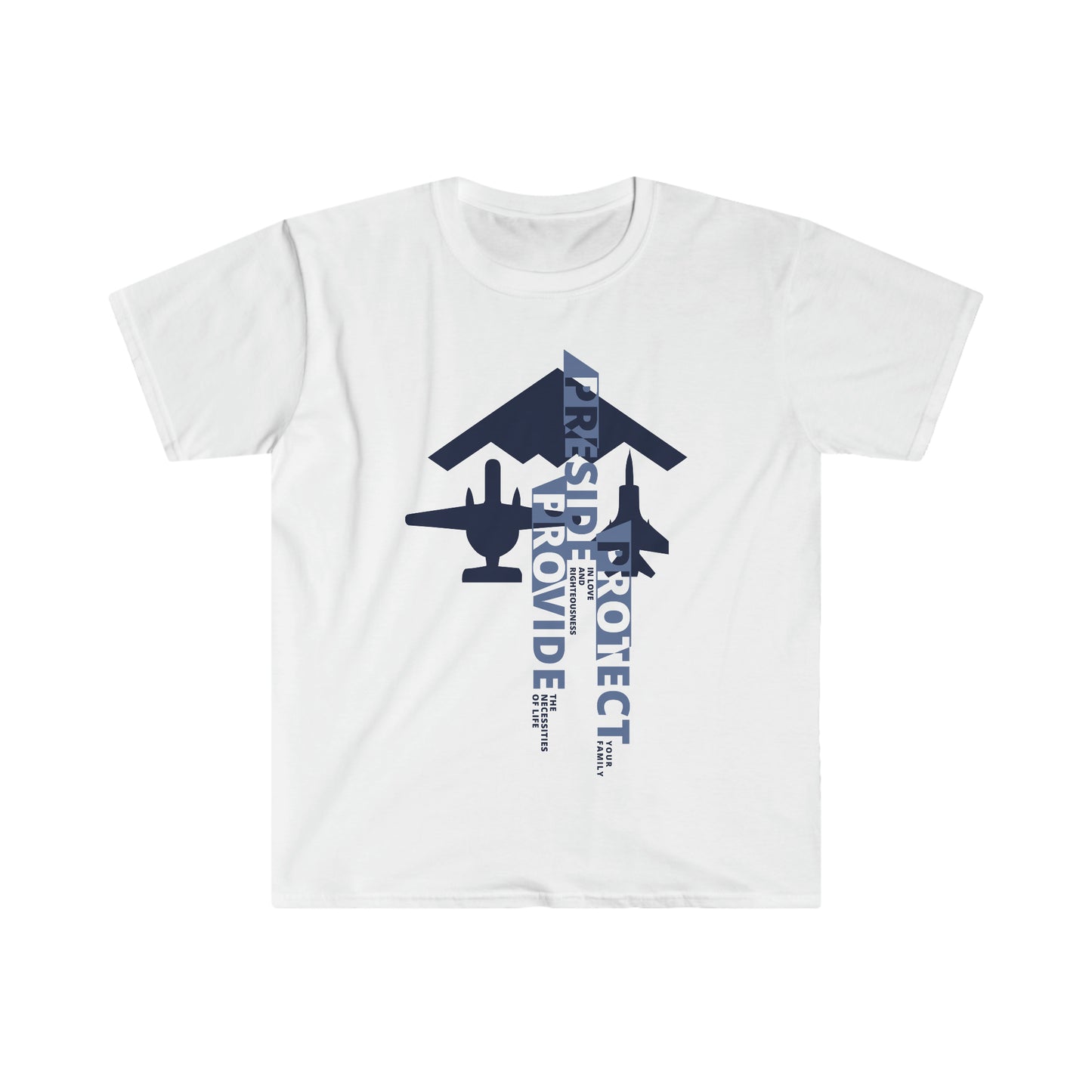 US Aircraft Preside Provide Protect #Famproc Unisex Softstyle T-Shirt