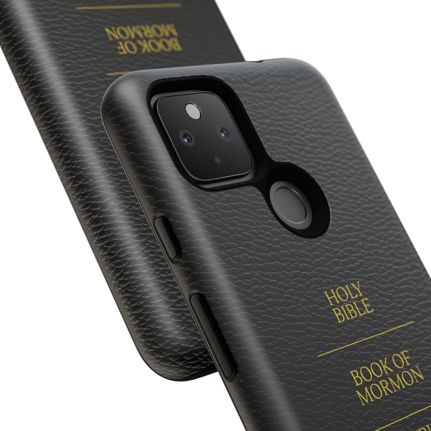 LDS Scriptures Black Leather Quad Magnetic Phone Case – iPhone, Android