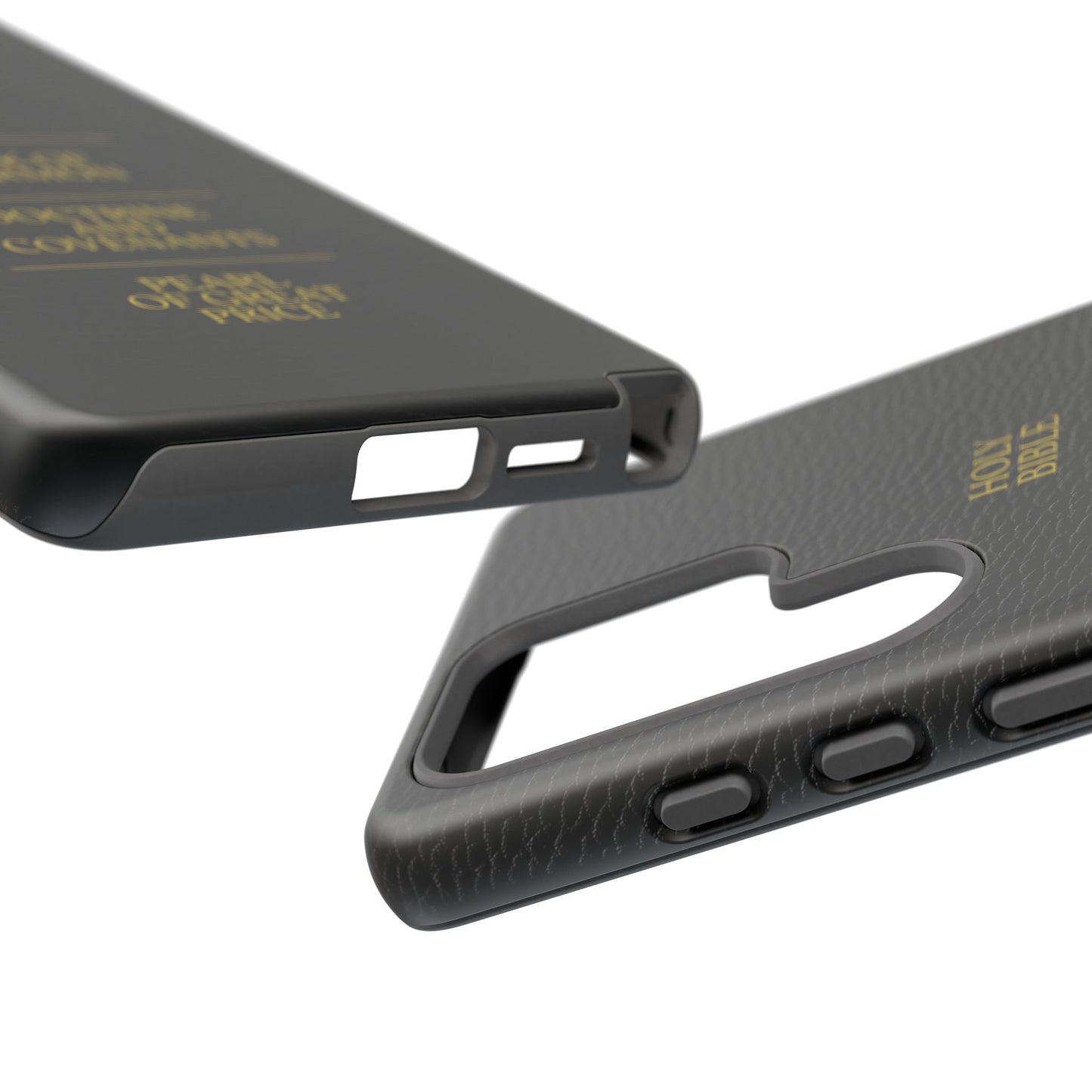 LDS Scriptures Black Leather Quad Magnetic Phone Case – iPhone, Android