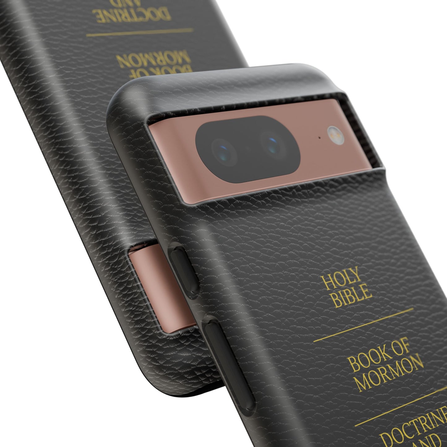LDS Scriptures Black Leather Quad Magnetic Phone Case – iPhone, Android