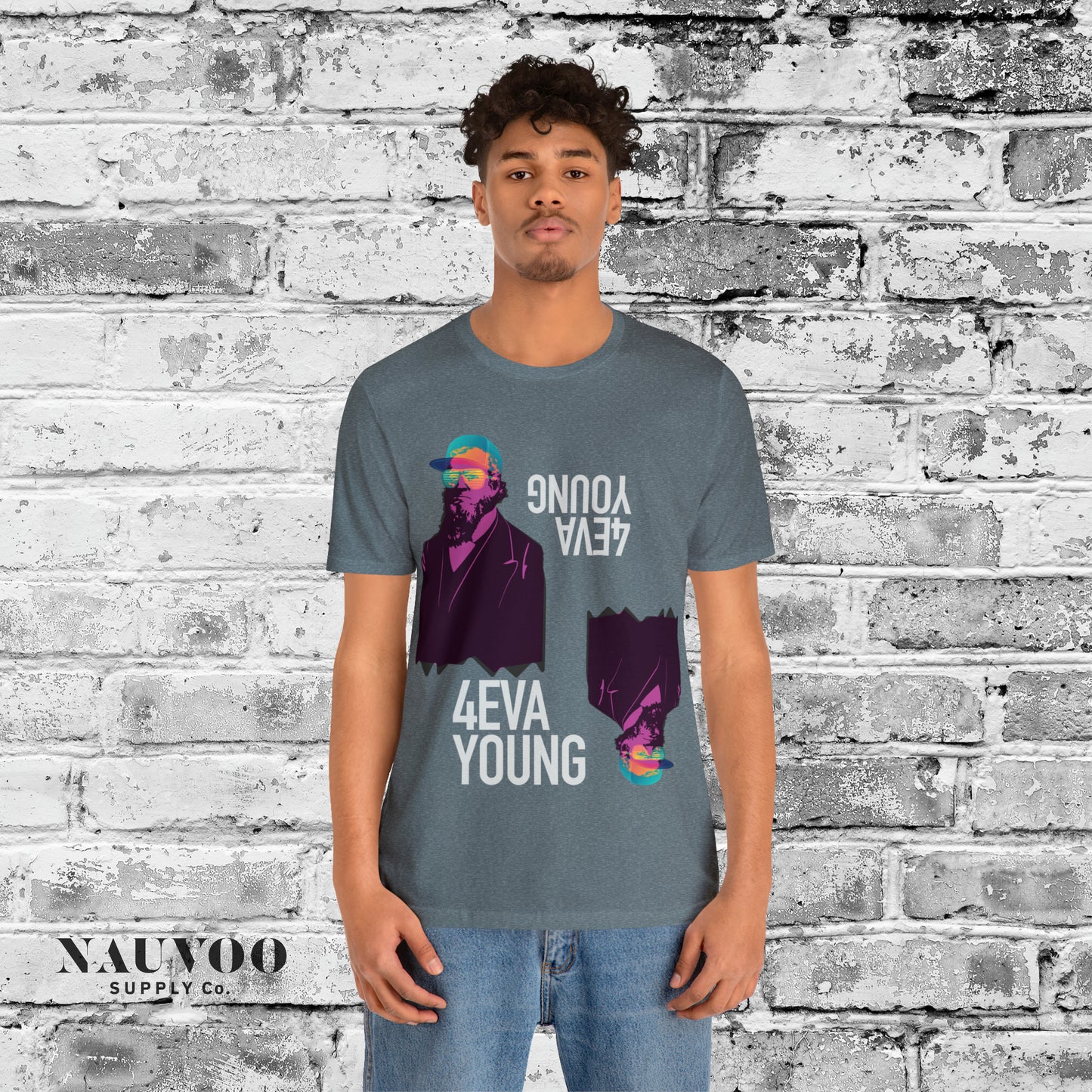 Unisex Softstyle T-Shirt - Brigham Young Forever Young
