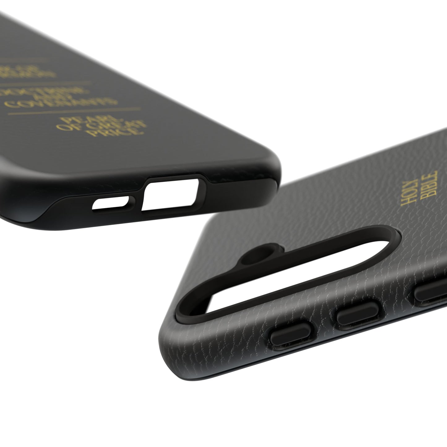 LDS Scriptures Black Leather Quad Magnetic Phone Case – iPhone, Android