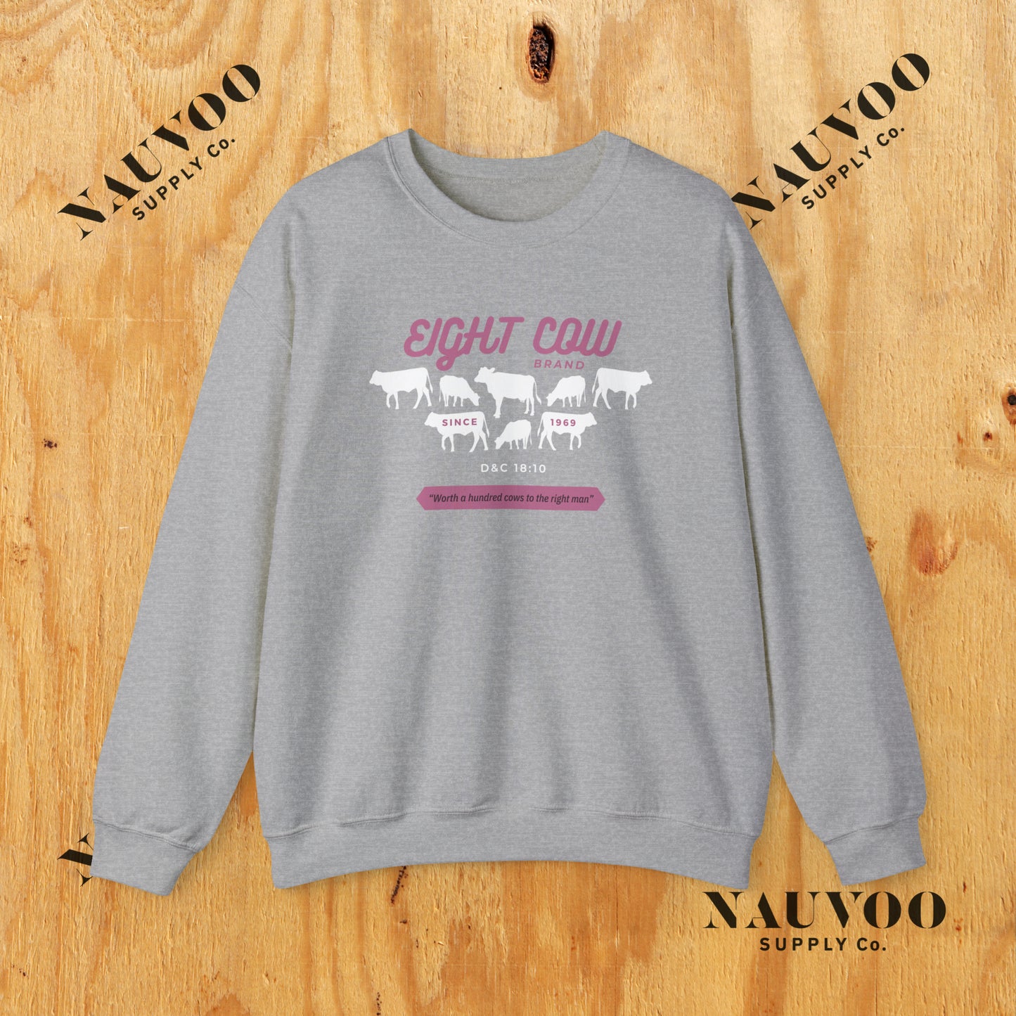 Johnny Lingo 8 Cow Brand Heavy Blend Crewneck Sweatshirt