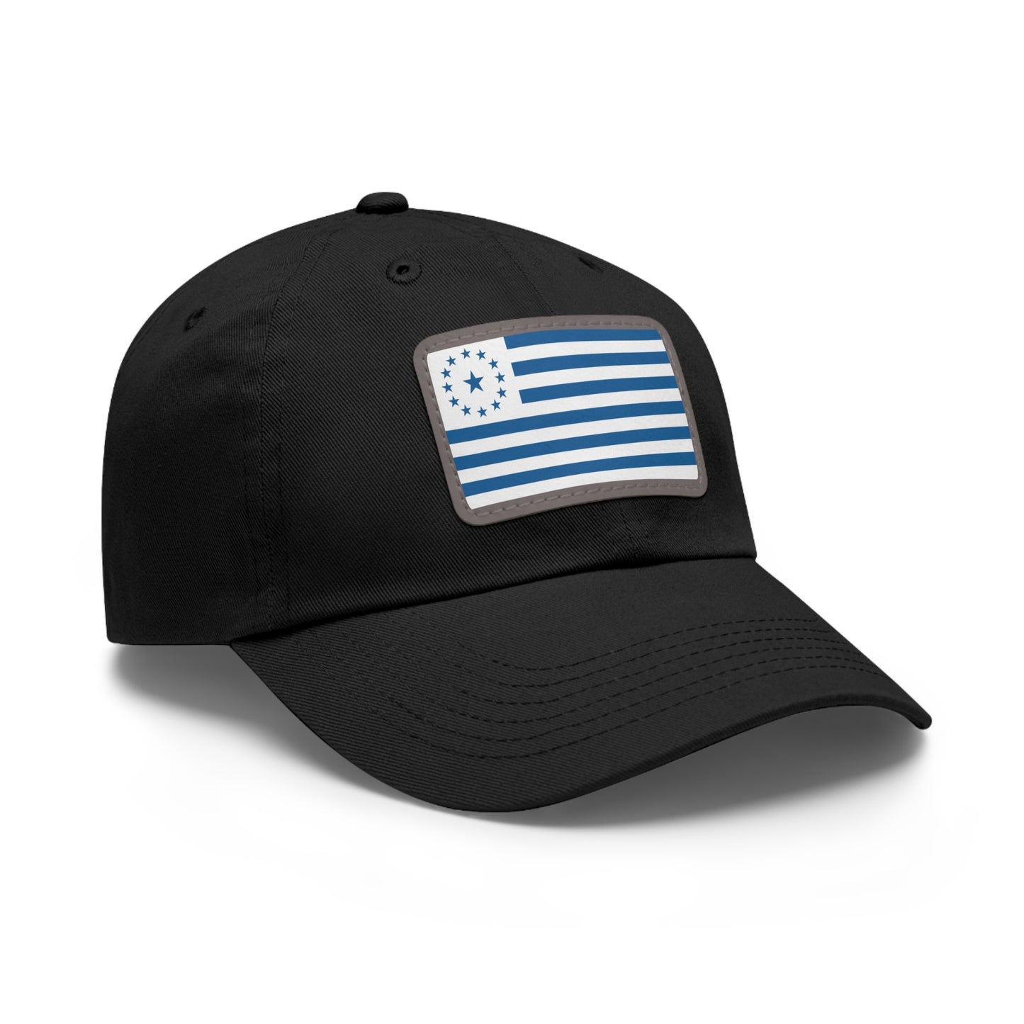 Deseret Flag Patch on a Black Cotton Twill Hat