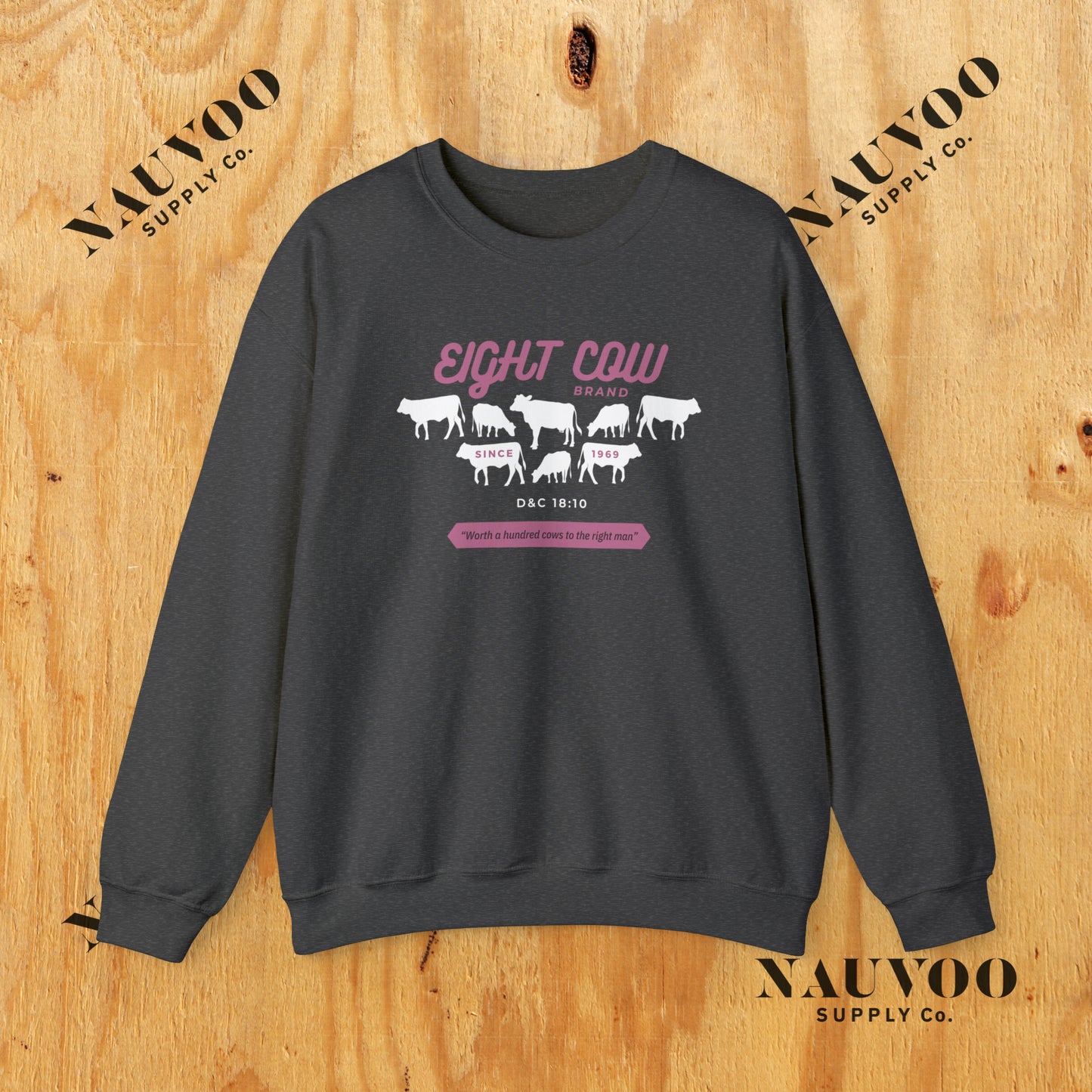 Johnny Lingo 8 Cow Brand Heavy Blend Crewneck Sweatshirt