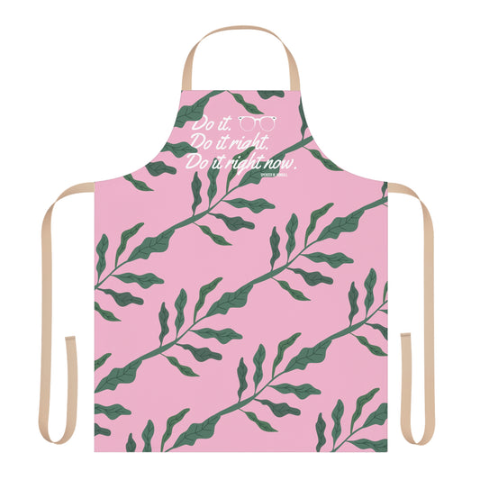 Cute LDS Womens Apron Spencer W. Kimball "Do it. Do it right. Do it right now."