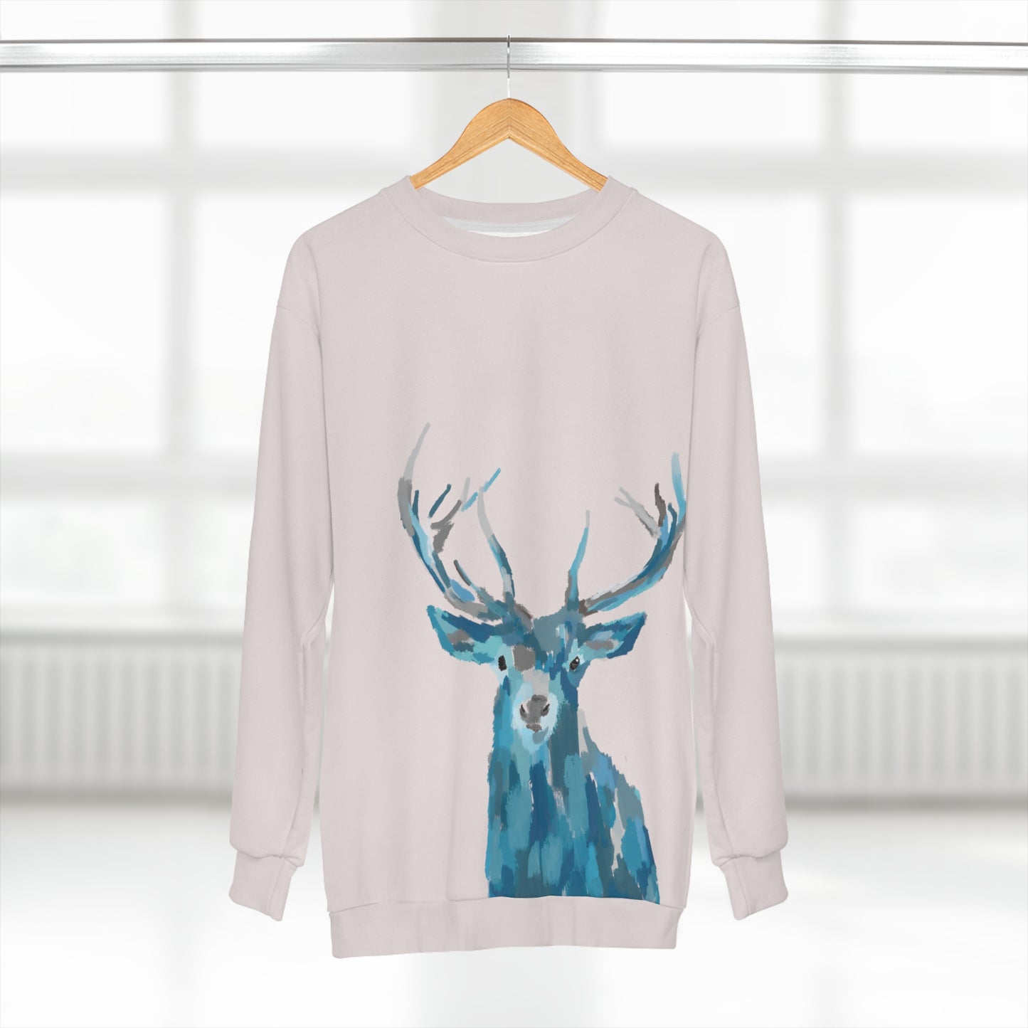 M&C Handpainted Stag Deer Unisex Sweatshirt
