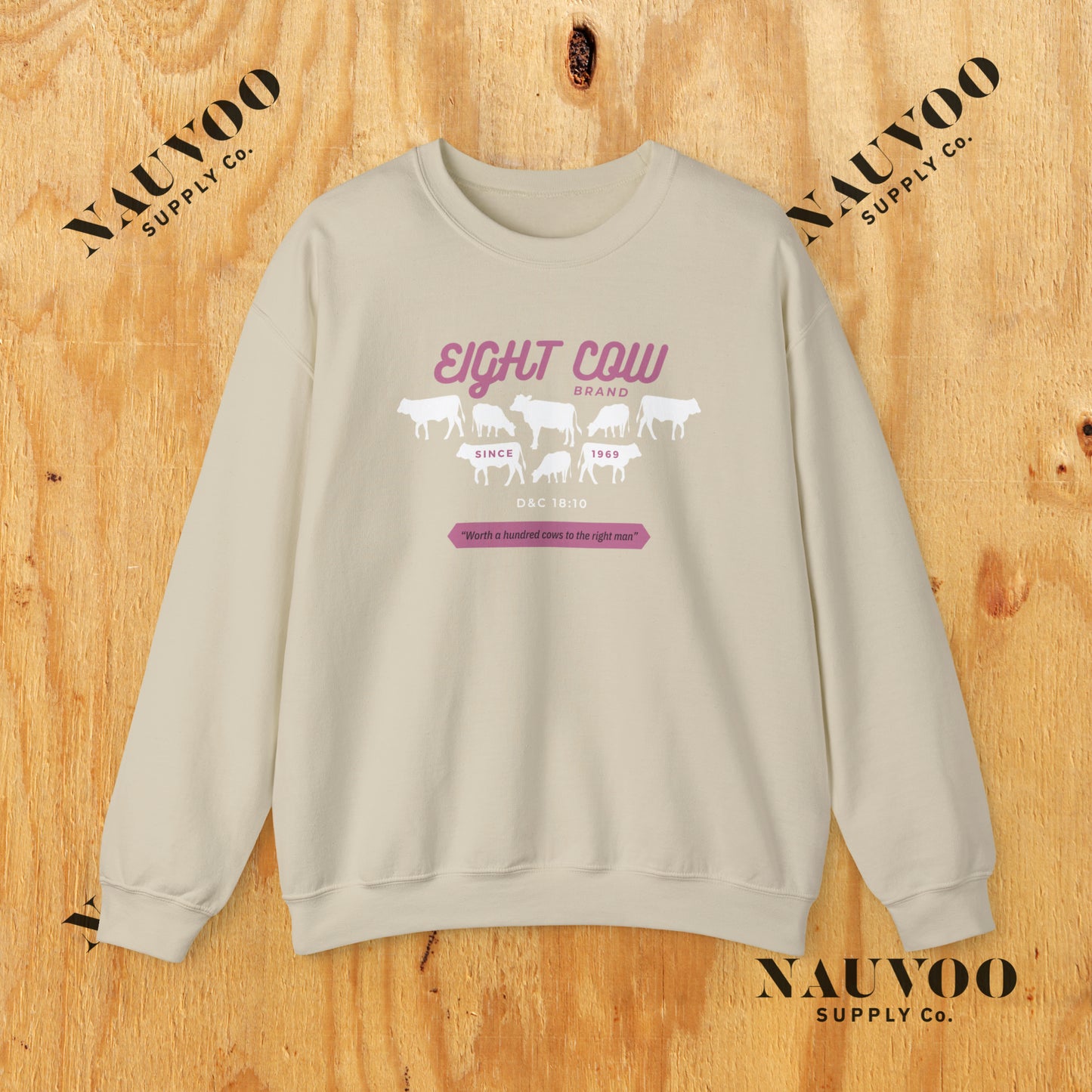 Johnny Lingo 8 Cow Brand Heavy Blend Crewneck Sweatshirt