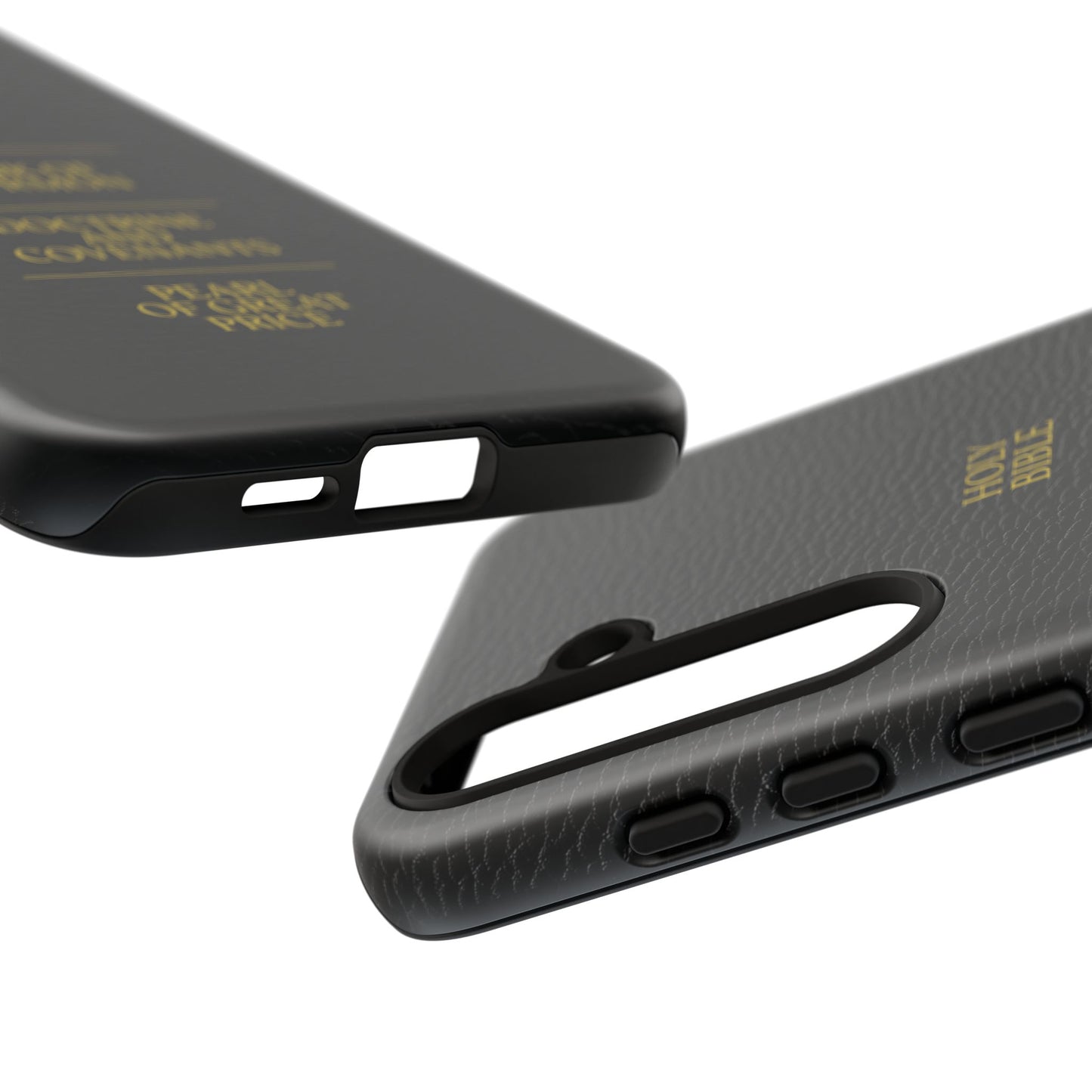 LDS Scriptures Black Leather Quad Magnetic Phone Case – iPhone, Android