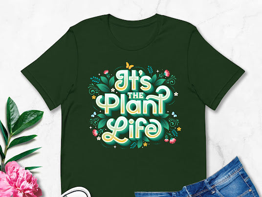 It’s The Plant Life T-shirt with Butterflies