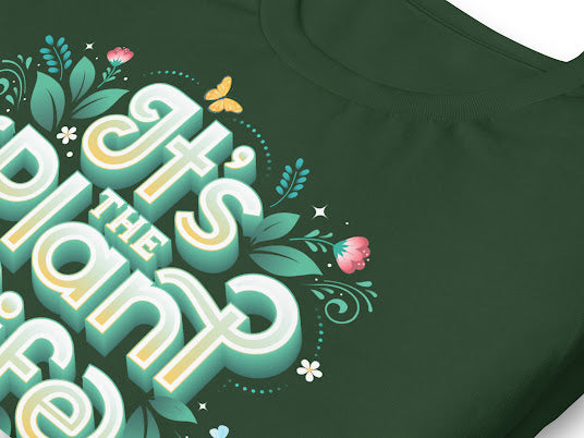 It’s The Plant Life T-shirt with Butterflies