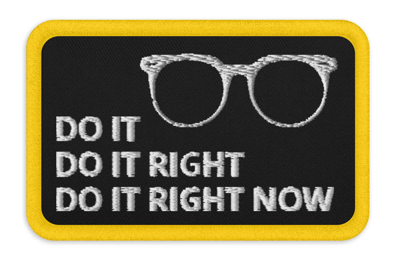 “Do It” Spencer W. Kimball Embroidered iron-on patch