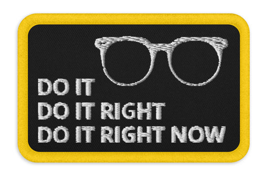 “Do It” Spencer W. Kimball Embroidered iron-on patch