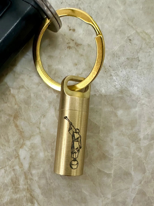 Gold Stainless Steel Consecrated Oil Vial