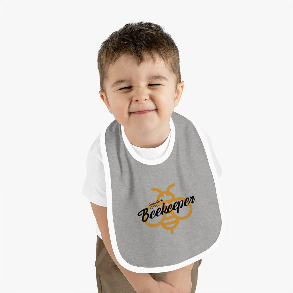 Grandpa's Little Beekeeper Baby Bib