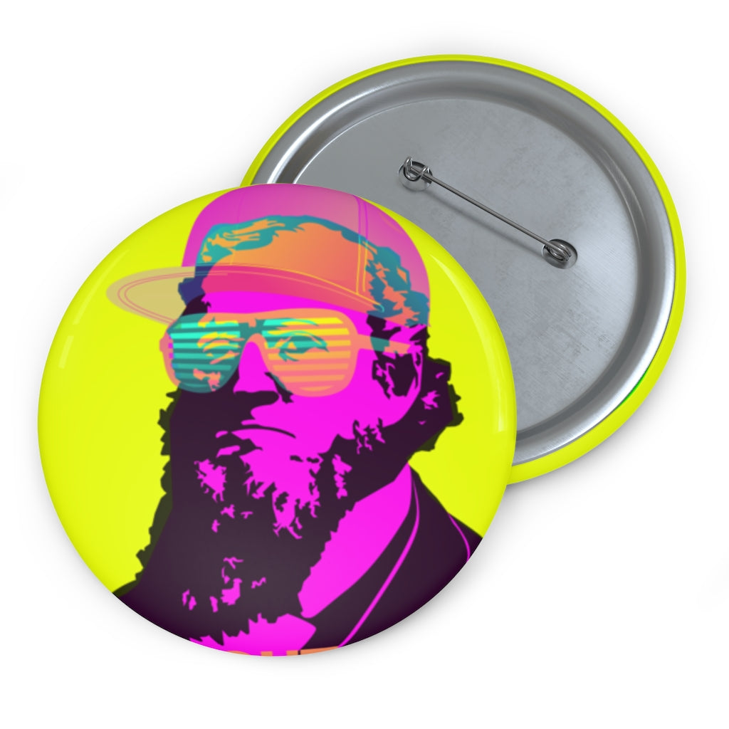Briggie 80s Neon Brigham Young Button