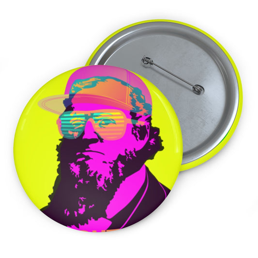 Briggie 80s Neon Brigham Young Button