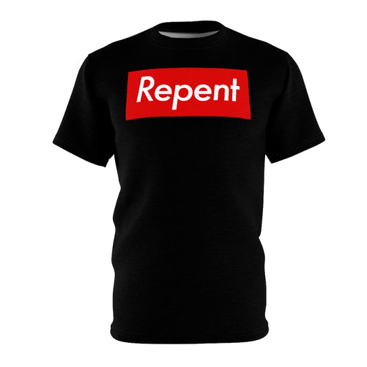 Repent Shirt - Doctrine & Covenants Quote Black T-Shirt