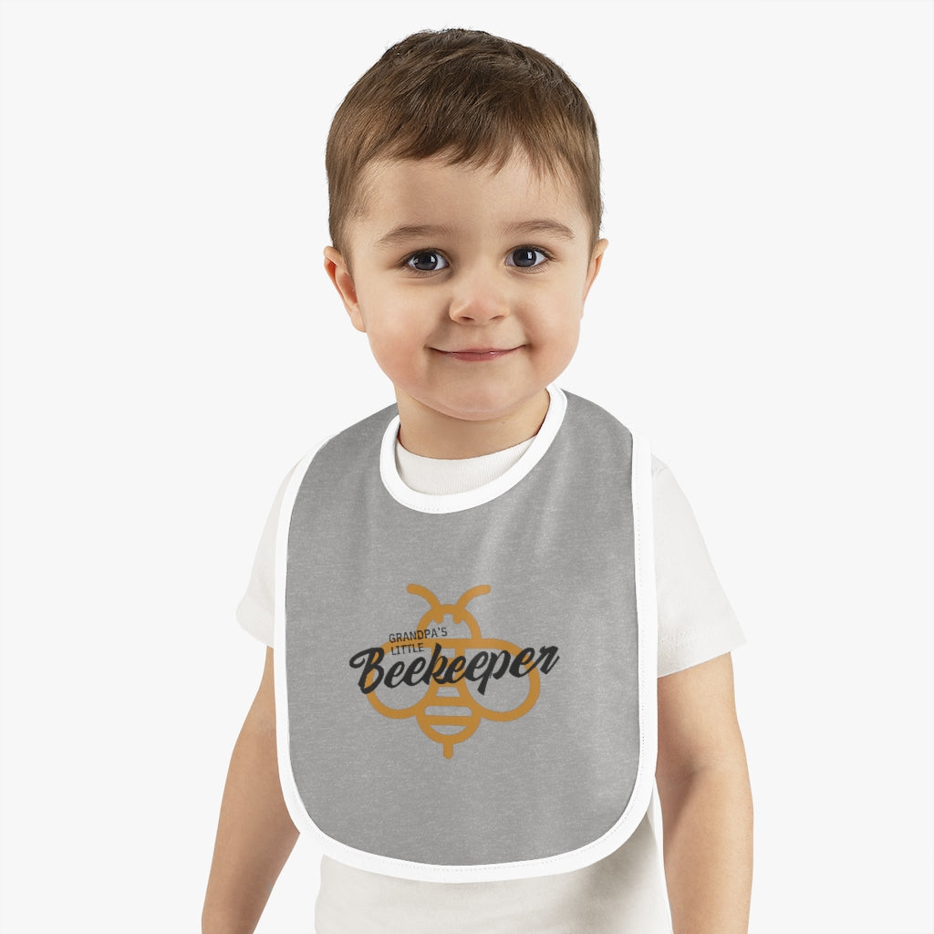 Grandpa's Little Beekeeper Baby Bib