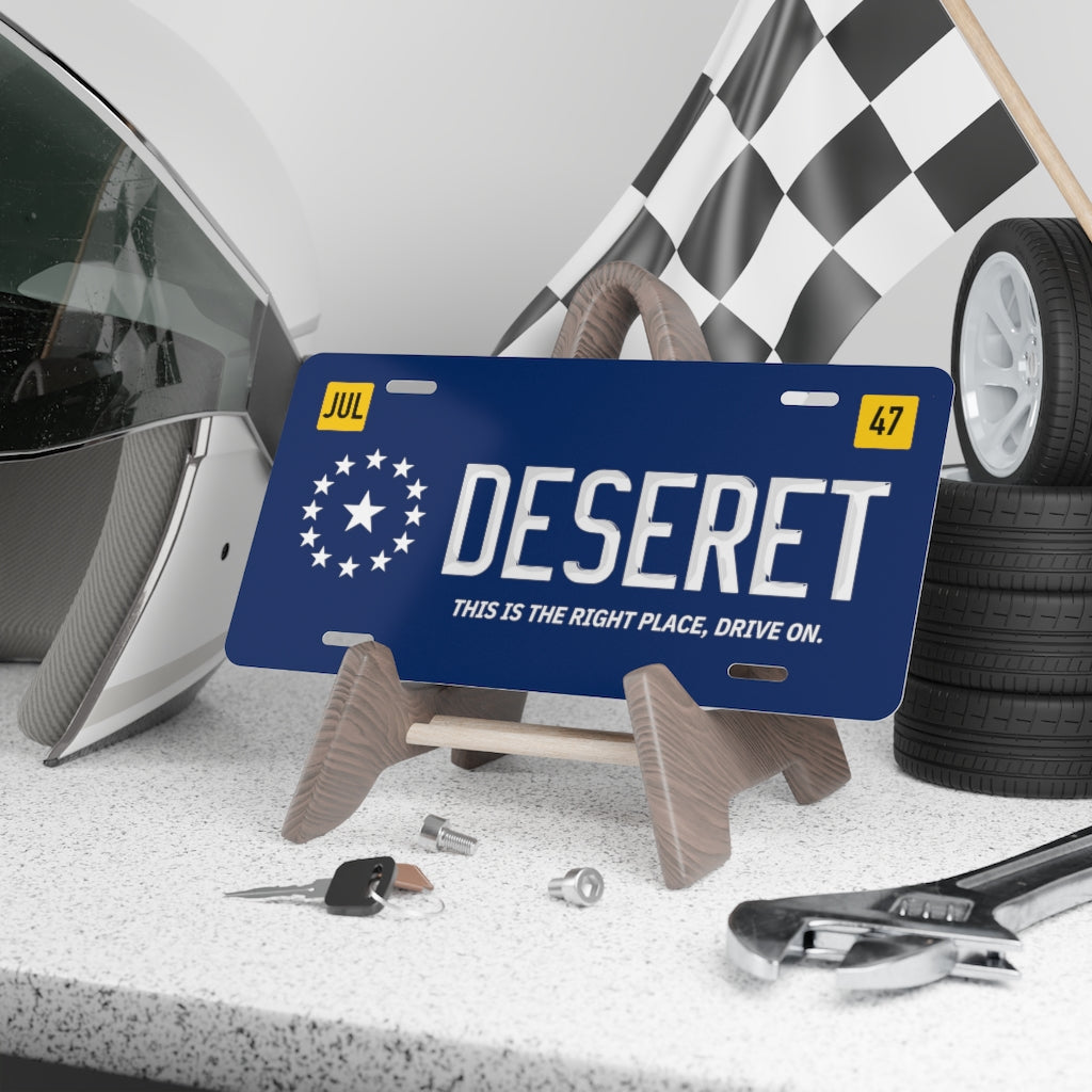 State of Deseret - Decorative Flag Aluminum License Plate