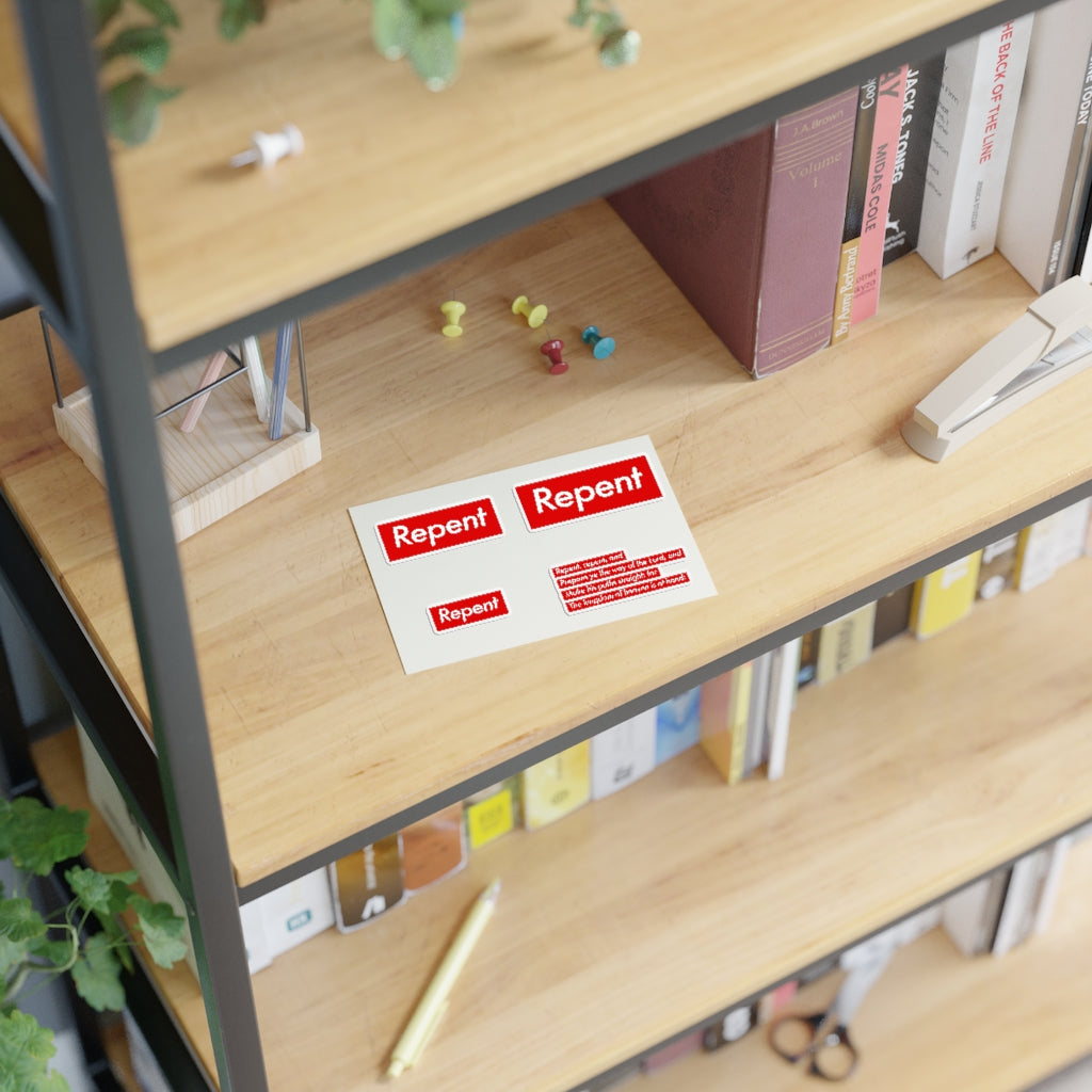 Repent Stickers