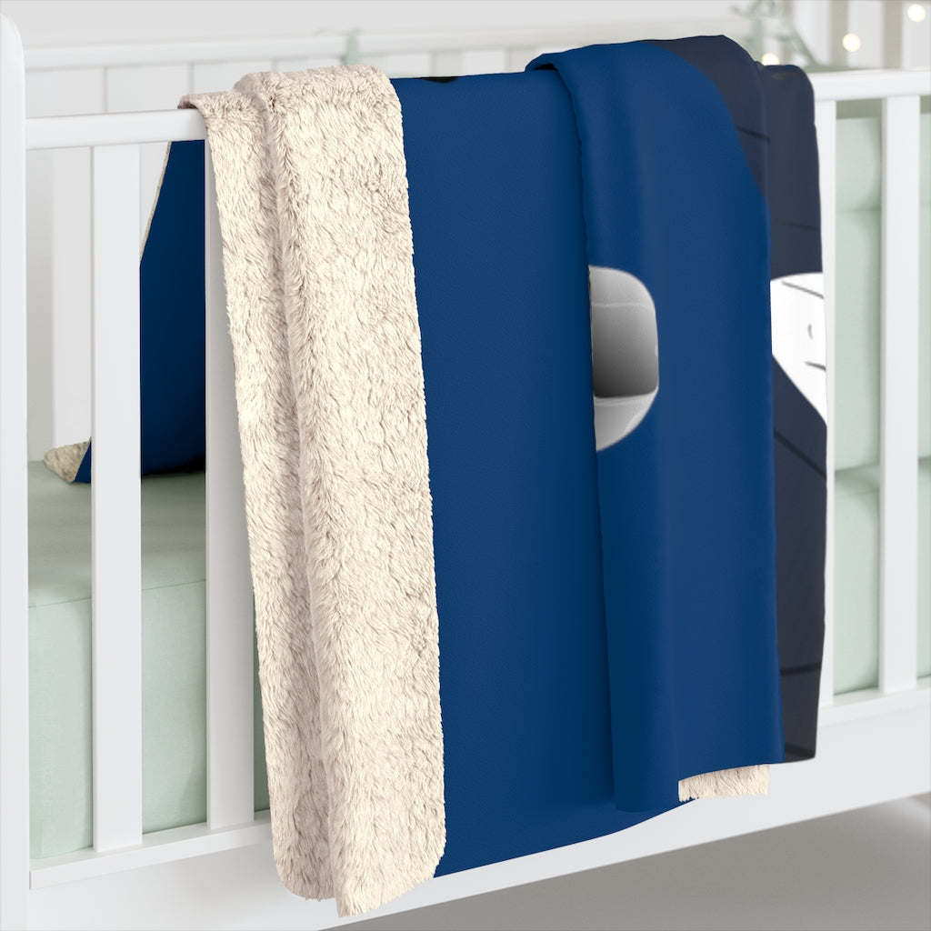 Retro Brigham Young Sherpa Fleece Blanket