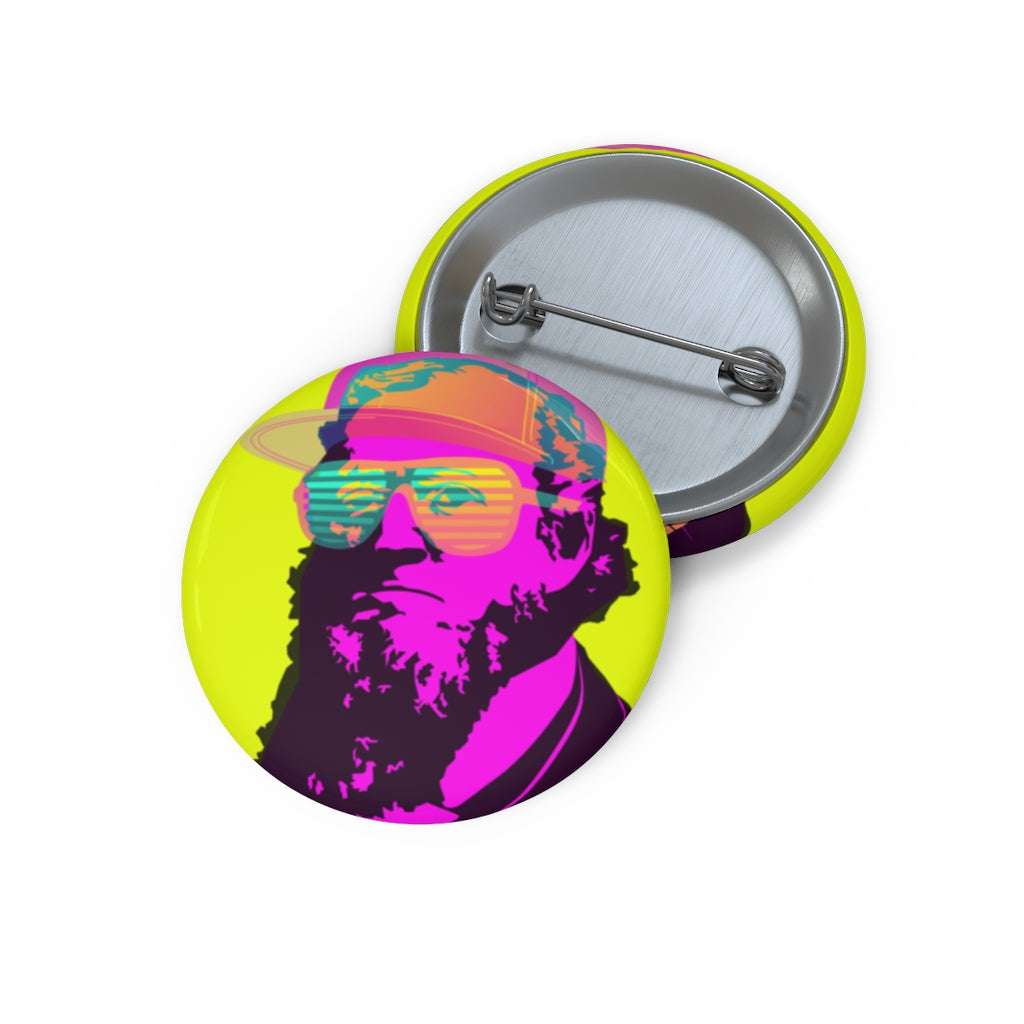 Briggie 80s Neon Brigham Young Button