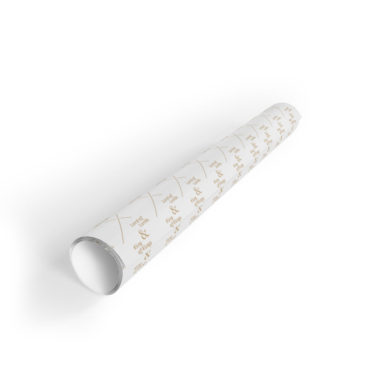 Lord of Lords Christmas Wrapping Paper - White and Gold