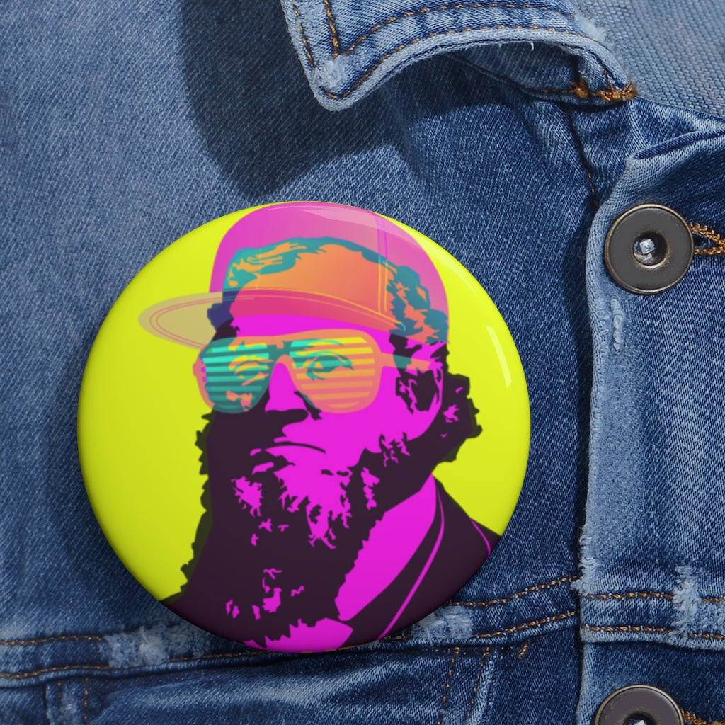 Briggie 80s Neon Brigham Young Button