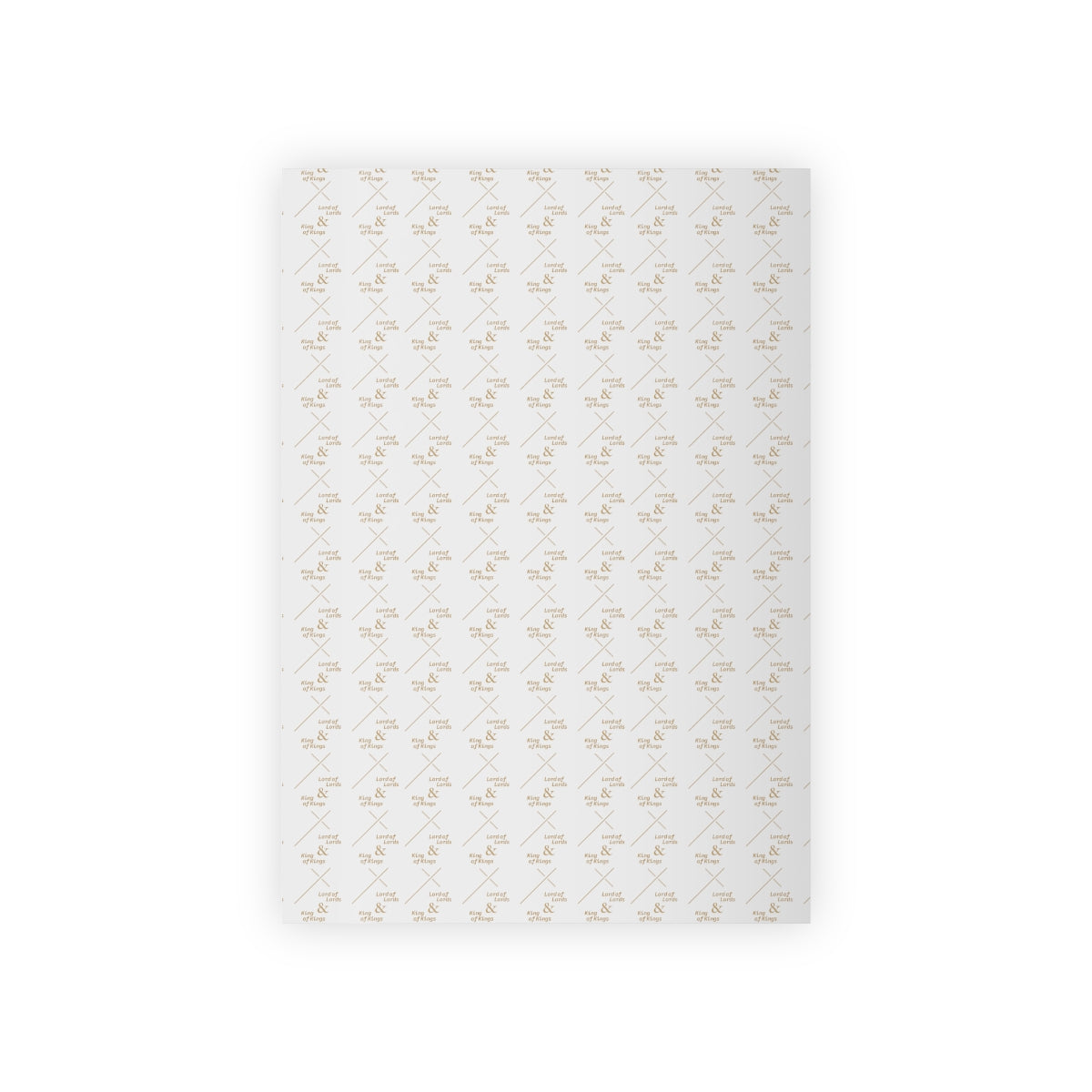 Lord of Lords Christmas Wrapping Paper - White and Gold