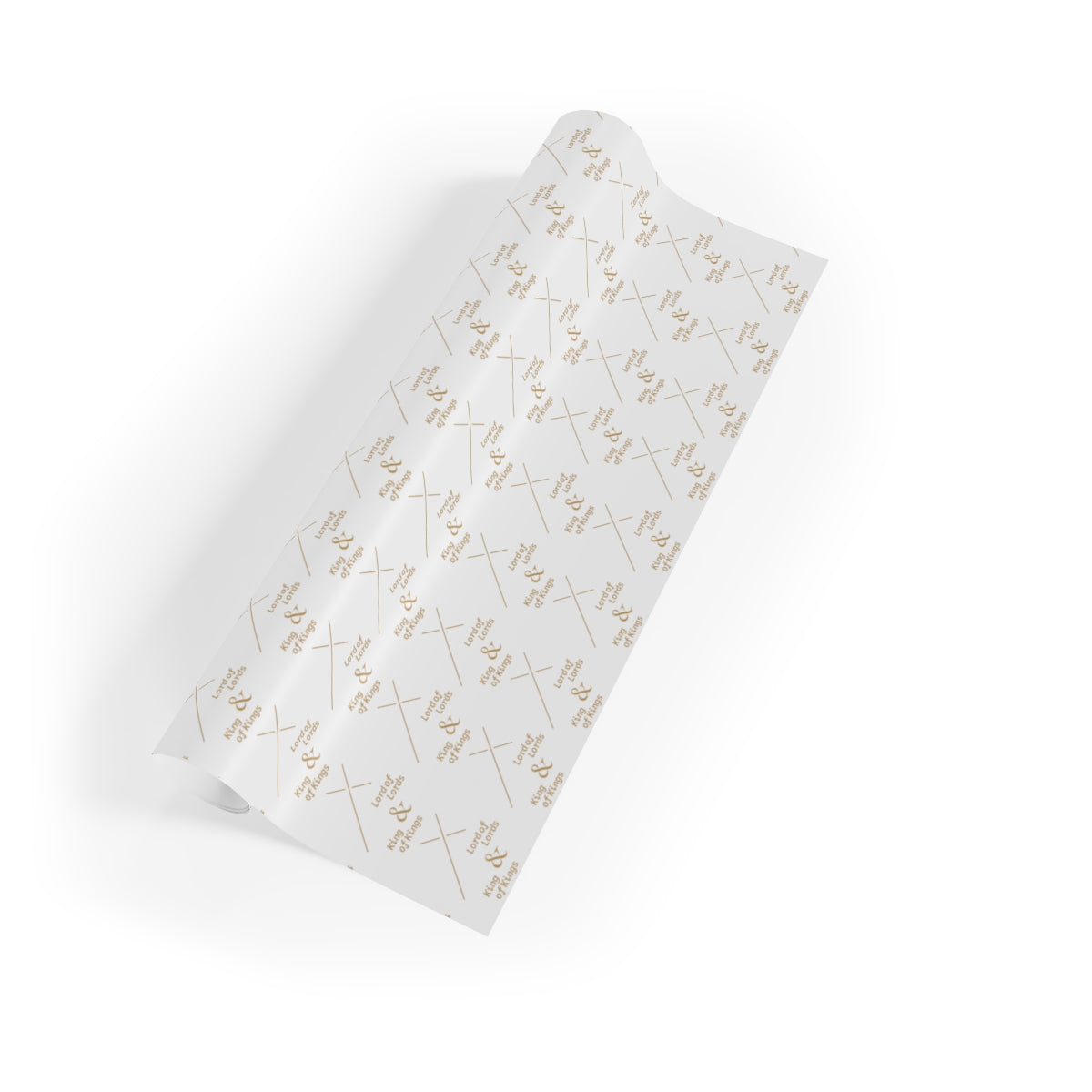 Lord of Lords Christmas Wrapping Paper - White and Gold